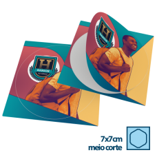 Adesivo de Papel 7x7 cm