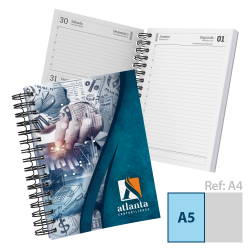 Agenda Diária A5 2024 Capa Maleável 328 Páginas 14,95x21cm