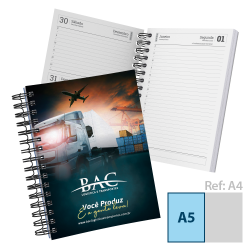 Agenda Diária A5 2024 Capa Maleável 328 Páginas 14,95x21cm