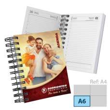 Agenda Diária A6 2024 Capa Maleável 328 Páginas 10,6x14,9cm