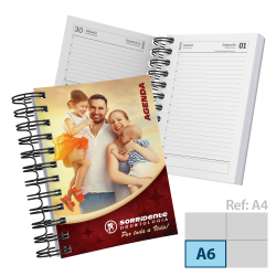 Agenda Diária A6 2024 Capa Maleável 328 Páginas 10,6x14,9cm