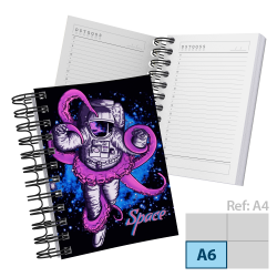 Agenda Permanente A6 2024 Capa Maleável 328 Páginas 10,6x14,9cm
