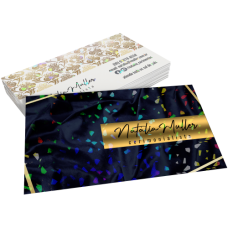Cartão de Visita Couchê 300g Laminação Holográfica 9x5cm