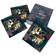 Mini Cartões Couchê 300g Laminação Fosca e Hot Stamping 4,5x5cm