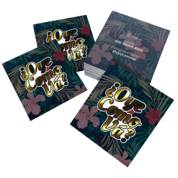 Mini Cartões Couchê 300g Laminação Fosca e Hot Stamping 4,5x5cm