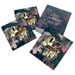 Mini Cartões Couchê 300g Laminação Fosca com Verniz Localizado e Hot Stamping 4,5x5cm