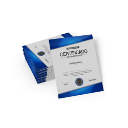 Certificado com Dados Variáveis em Couchê 300g Sem Verniz 30x42cm